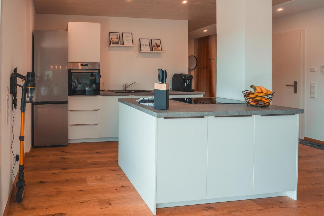 Ferienwohnung Steinablick Mit Grossem Balkon & Garage ユーリンゲン・ビルケンドルフ エクステリア 写真