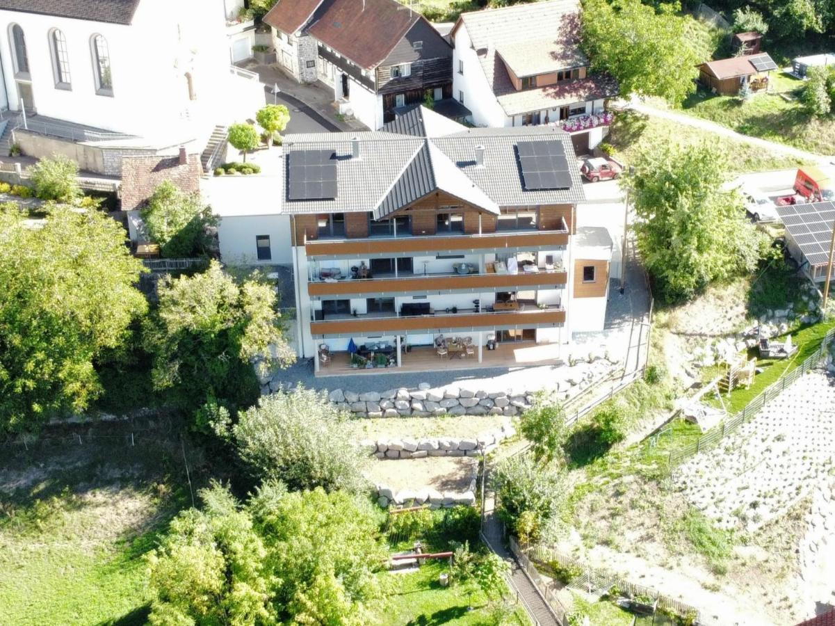Ferienwohnung Steinablick Mit Grossem Balkon & Garage ユーリンゲン・ビルケンドルフ エクステリア 写真